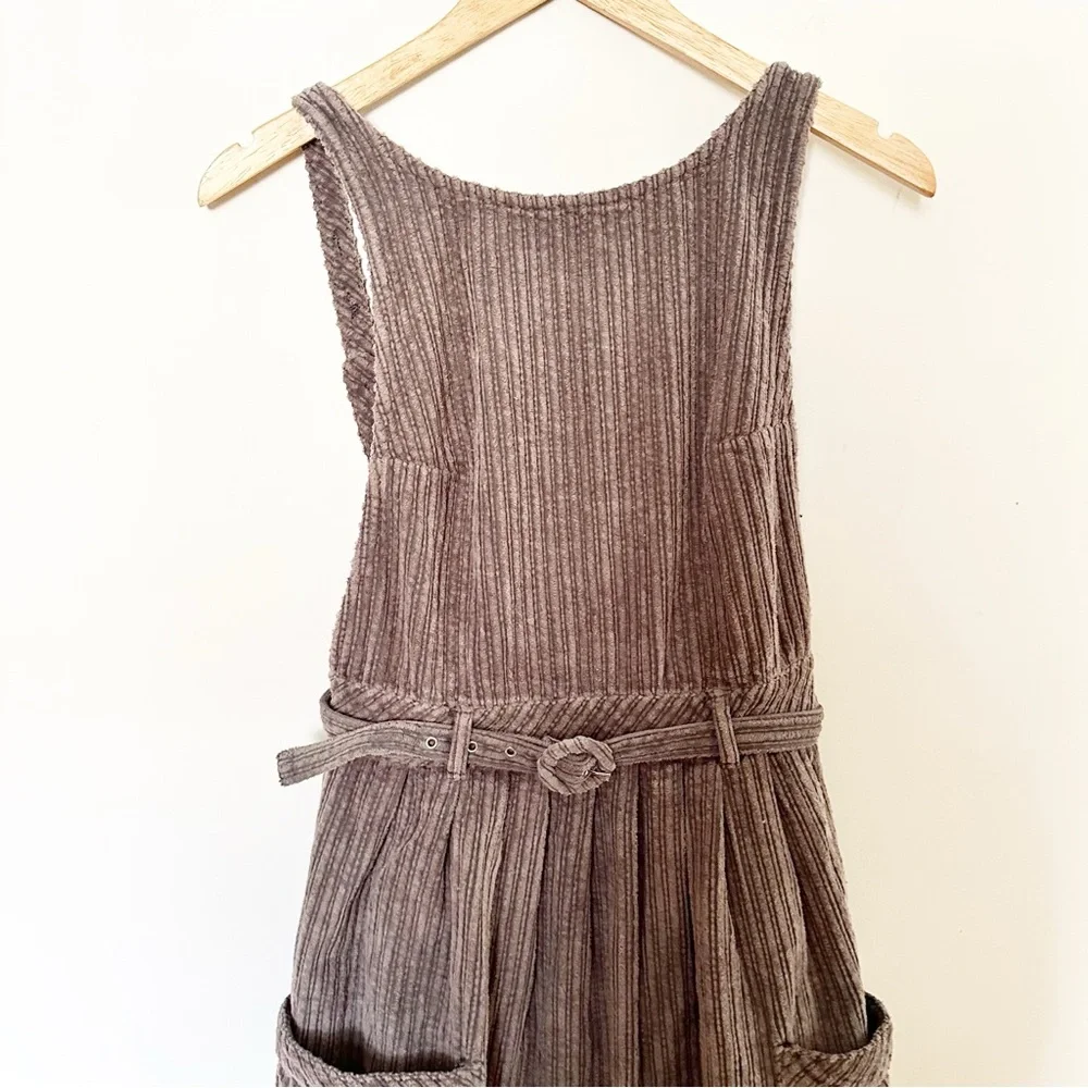 Free People The Other Side Corduroy Midi Dress